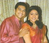 Abhirami with husband rahul pavanan