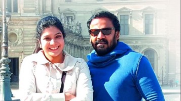 Anand sai with wife vasuki