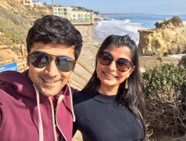 Chinmayee with husband rahul ravindran
