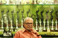 Director k balachandar with his medals
