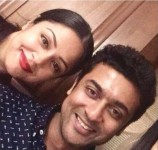 Jyothika with husband suriya