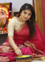 Karunya ram in traditional dress