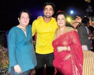 Moon moon sen with husband bharat dev varma