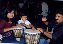 Ramesh aravind having fun with his kids